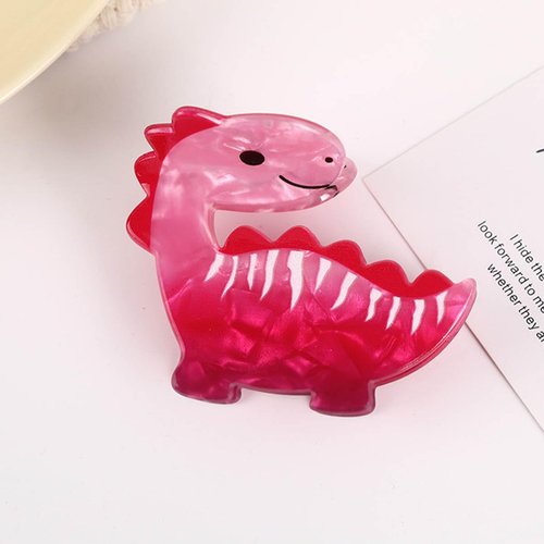 Dinosaur Hair Clips - Perfect for any hair type and style - Medium size and fun dinosaur design for everyday use and gift giving (Diplodocus Hair Clips)