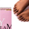 YeeLam Toe Nail Press Ons – 240 Pcs Short French Tip Press on Toenails, Berry Pink Square Shape Matte Toe Nail Tips, Soft Gel Press On Nails Toes, Affordable Luxury Press On Toenails for Women