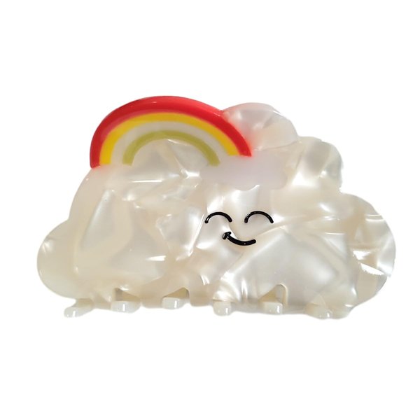 Cloud Hair Clip,Acetate Claw Clips,Hair Clips for Women,Rainbow