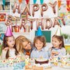 Happy Birthday Banner Balloon Rose Gold, 16 Inch Happy Birthday Mylar Foil Balloon Letters Banner, Self Inflating Happy Birthday Balloons Bunting for Girls Women Birthday Party Decorations Supplies