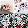 3D Colorful Bow Nail Charms Aurora Bowknot Bear Butterfly Nail Charms White Nail Pearls Starry AB Crystals Rhinestones for Nail Art DIY Crafts Jewel