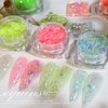 Sugar Glitter for Nails,Holographic Nail Art Sequins,6 Box 3D Glitter Metallic Shining Flakes Acrylic Nails Nail Glitter Flakes or Make Up DIY Nail Decoration
