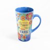 Divinity Boutique Inspirational Stoneware Mug, Dreams Come True, Multicolor 16 ounce