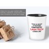 Flairy Land Appreciation Shot Glass 1.5oz - Funtastick Lash Tech Looks - Funny Work Promotion Gift Lash Tech Girly Mascara Eyelashes Makeup Lover Esthetician