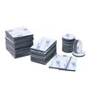 60Pcs Double Sided Foam Tape Strong Pad, Self-Adhesive Tape Include Square Round and Rectangular, Super-Sticky Adhesive Mounting Suitable for Walls and Door, Wood, Metals, Glass, Papers (Black)