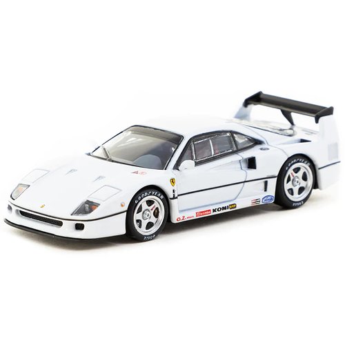 F40 White Road64 Series 1/64 Diecast Model Car by Tarmac Works T64R-076-WH