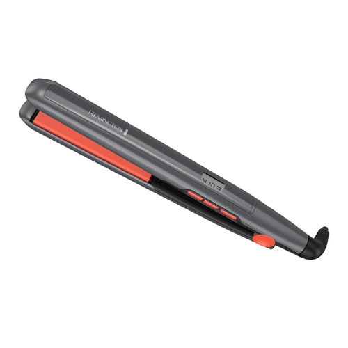 Remington S5500TA 1" Anti-Static Flat Iron with Floating Ceramic Plates and Digital Controls, Hair Straightener, Grey/Coral