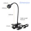 3W 395NM LED Black Light, Flexible Gooseneck UV Blacklight for Satin Detection, Lamp for Blacklight Poster, Blacklight Party, Ultraviolet Curing Lamp for Fluorescent Paint