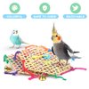 AK KYC Bird Parrot Toys，2 Pack Bird Hanging Foraging Shredder Toys for Small Medium Small Bird Conure Cockatiel Parrotlet Lovebird Budgie