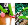 Vgo... 3-Pairs Dishwashing Gloves, Reusable Household Gloves, Kitchen Gloves, Long Sleeve, Thick Latex, Cleaning, Washing, Working, Painting, Gardening, Pet Care (Size L, Light Green, RB2143)