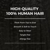 Lashey Hair Extensions Clip in Hair Extensions 100% Real Human Hair Kinky Straight Invisi Edge Seamless Clip in Hair Extensions 110g Natural Black 16 Inch Human Hair for Black Women