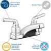 Pacific Bay Lynden Bathroom Sink Faucet - Metallic Plating Over Lightweight ABS Plastic (Chrome)