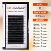 Eyelash Extension B C CC D J Curl Mix 5-20mm 0.03-0.15 Super Matte Classic Lash Extensions Professional Supplies for Lash Techs (D-0.03, 13-20mm)