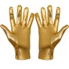 Skeleteen Metallic Gold Costume Gloves - Shiny Gold Princess Evening Stretch Dress Glove Set for Men, Women and Kids