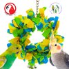 810 Small Bowtie Ring Bird Toy Parrot Toys cage Cages Cockatiel Budgie Lovebird Swing.