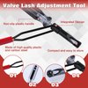 SPEEDWOX Valve Adjustment Tool for 10mm Jam Nut with Angled Feeler Gauge Valve Lash Adjustment Tool for Honda,VTEC,Toyota,Nissan and Other Japanese Car Engines
