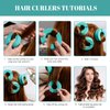 Oneleaf C-type hair curls, fluffy hair, no heat, curls, no harm to hair, sleep, curls, portable hair curlers-Green