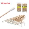 SE 6" Cotton Swabs with Wooden Handles (2 Pack of 100) - CS100-6-2