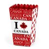 Canada Day - Canadian Party Favor Popcorn Treat Boxes - Set of 12