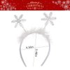 Snowflakes Headband Christmas Hair Band Glitter Hair Hoop Headdress for Womens Girls Cosplay Hair Accessories Christmas Party Favor