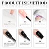 Double Rhythm 2 Pcs 15ml UV Gel Polish Set Pure White And Black Color Gel Nail Polish Kit Nail Art Salon DIY (A1015+A1093)