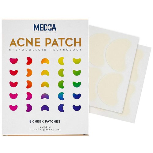 Acne Care Pimple Patch Absorbing Covers - 16 Count Cheek Size Acne Spot Treatment Hydrocolloid Bandage Face & Skin Spot Patch Conceals Acne, Reduces Pimples and Blackheads