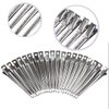 31Pcs Styling Hair Clips, Metal Duck Bill Clips for Women Girl Styling Sectioning, Duckbill Long Hair Clips, Pin Curl Clips for Hair, Alligator Roller Clip(Silver,3.5 Inches)