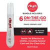 Dryel On-The-Go Stain Remover Pen with Soft Touch Applicator Scrubber, Instantly Removes Tough Stains from Clothing, 6-Pack