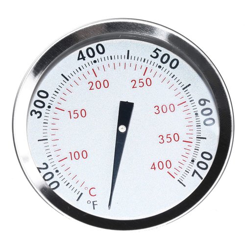 67088 67731 Thermometer with Tab Replacement for Weber Genesis 300, II and Summit Series, 2-3/8" Diameter Center Mount Thermostat Replace Genesis E/S-310, E/S-330, Lid Temperature Gauge Replacement