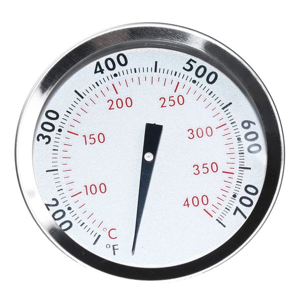 67088 67731 Thermometer with Tab Replacement for Weber Genesis 300, II and Summit Series, 2-3/8" Diameter Center Mount Thermostat Replace Genesis E/S-310, E/S-330, Lid Temperature Gauge Replacement