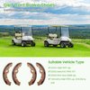 10L0L Golf Cart Brake Shoes Suitable for Yamaha G14-G22 1993-up, EZGO RXV/TXT 1997-up, Workhorse 1996-up, 4PCS