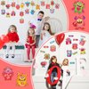 Cholemy 60 Packs Valentine's Day Monster Craft Kit for Kids Create Your Own Monster Craft Make Your Own Monster Kit with Paper Craft Stickers Valentines Day Gift for Home Class Activities, 20 Styles