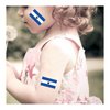 Womaha 30 Temporary El Salvador Flag Tattoos Fans Face Tattoo Stickers for Adults Kids Group Activity Props