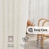 FMFUNCTEX Linen Sheer Curtains for Bedroom, Beige Curtains 84 inches Long for Living Room, Natural Flax Blend Window Draperies for Farmhouse, Rod Pocket 2 Panels