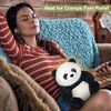SuzziPals Heatable & Coolable Panda Stuffed Animal, Microwavable Heating Pads for Cramps & Pain, Stuffed Panda Plush for Companion, Lavender Panda Bear Stuffed Animals Plushies for Stress, Panda Gifts