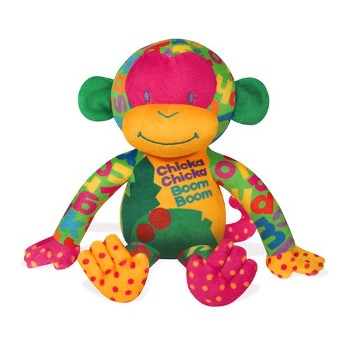 YOTTOY Contemporary Collection | Chicka Chicka Boom Boom Soft Stuffed Plush Monkey Toy –7.5”