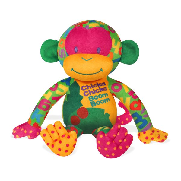 YOTTOY Contemporary Collection | Chicka Chicka Boom Boom Soft Stuffed Plush Monkey Toy –7.5”