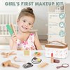 Makeup Kit Toys for 2 Year Old Girls Gifts - Wooden Makeup Toy Set Pretend Play for Toddler 2-4 - Montessori Toys for 2 3 Year Old, Christmas Birthday Gifts for Kids 3-5 with Beauty & Hair Salon Toys