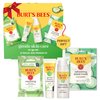 Burt's Bees Christmas Gifts, Gentle Skin Care To-Go Set, Includes Cleanser, Towelettes, Lotion and Sheet Mask, Travel Size Facial Skin Care for Sensitive Skin, Natural Origin Skin Care, 1 Gift Set