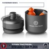 Titan Tactical Eyes + Ear Protection Kit w/ 29NRR Reusable Shooting Ear Plugs + Mil-Spec Clear Range Ballistic Glasses (for Normal + Small Ear Canals)