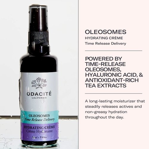 ODACITE Odacité Face Cream Moisturizer - Oleosomes Hydrating Cream - Anti-Aging Lightweight Facial Moisturizer with Hyaluronic Acid for Hydration and Fine Lines, 1.69 fl. oz