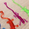 STOBOK Sticky Lizard, 12pcs Funny Sticky Toy Lizard Toy Sticky Hands Lizard Gecko Figures Toys Stretchy Sticky Lizards Toys for Cosplay, Party Favors (Random Color)