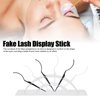 Dioche 6pcs False Eyelashes Display Stick with Display Stand, Holder Applicator Tool, 3D Eyelash Extensions Try On Sticks, for Planting Grafted Eyelash