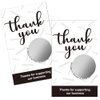 Haizct 50 Pack Thank You Blank Gift Certificate Scratch Off Cards for Small Business, Spa Beauty Makeup Hair Salon, Bridal Shower, Baby Shower, Country Wedding (Thank You CardC)-GK088