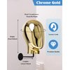 CHADWICK Mannequin Head Wall Mount Wig Stand, Chrome Wig Holder, Hanging Wig Stand, Hat Display Stand, 20 Inch Manikin Head Block for Wigs, Hats, Headwear, Luxury Look at Home, Salon, Head Swivels