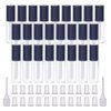 LTKJ 25 Pack 1.2 mL Pretty Empty Lip Gloss Tubes Containers, Clear Mini Refillable Lip Balm Bottles with Rubber Inserts and 3pcs Transfer Pipettes for Lip Samples Travel DIY Makeup (Black)