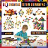 IQ BUILDER | STEM Learning Toys | Creative Construction Engineering | Fun Educational Building Toy Set for Boys and Girls Ages 3 4 5 6 7 8 9 10 Year Old | Best Toy Gift for Kids | Top Blocks Game Kit
