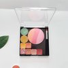 UDTIP 2Packs Square Shape Empty Magnetic Makeup Palette Empty Storage Box for Eyeshadows,Powders,Blushers 4.01 x 3.89'' with 20pcs Metal Stickers