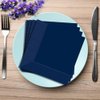 Amscan True Navy Blue Paper Beverage Napkins, 5in, 40ct