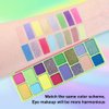 FeiCuiYun 16 Colors Eyeshadow Palette,Matte&Glitter&Shimmer Eyeshadow Makeup,Naturing-Looking,High Pigment Waterproof Eye Shadow Palette Makeup, 100% Cruelty-free (01#Green Series)
